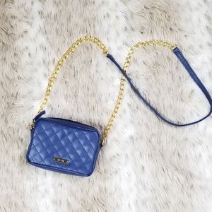Iman Quilted Leather Crossbody Bag